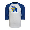 Thumbnail image for  White/Royal Raglan Baseball T Shirt
