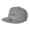 Thumbnail image for  Heather Grey Wool Blend Flat Bill Snapback Hat