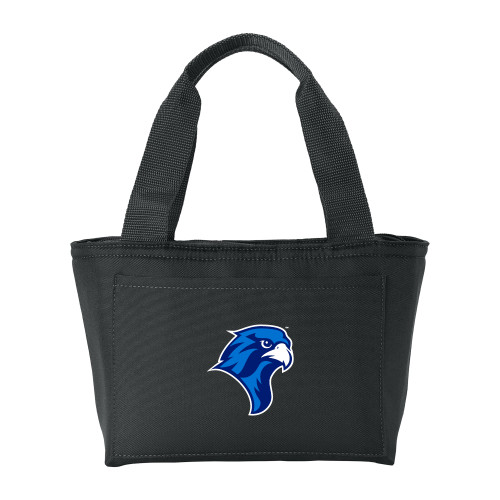  Insulated Black Lunch Tote - Albertus Magnus Falcon Head