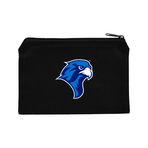  8oz. Black Cotton Travel Pouch - Albertus Magnus Falcon Head