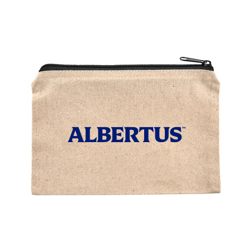  8oz. Natural Cotton Travel Pouch - Albertus Magnus Wordmark