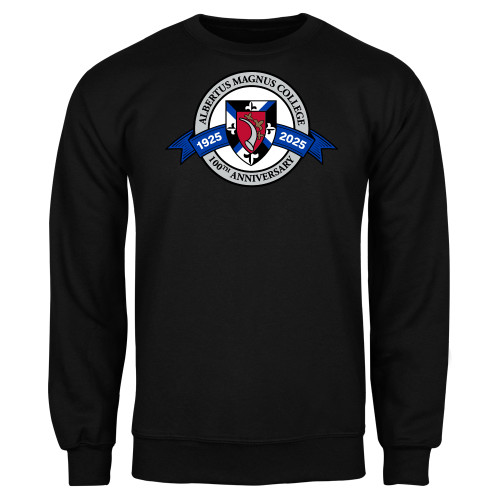  Black Fleece Crew - Albertus Magnus College 100th Anniversary Seal