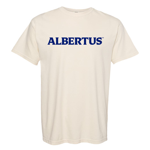  Comfort Colors Ivory T Shirt - Albertus Magnus Wordmark