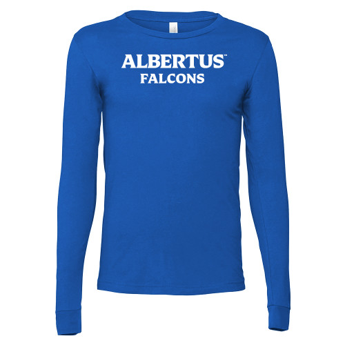 Bella + Canvas Royal Jersey Cotton Long Sleeve T Shirt - Albertus Magnus Falcons Wordmark