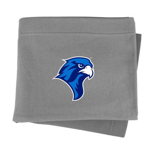  Grey Sweatshirt Blanket - Albertus Magnus Falcon Head