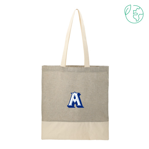  Split Recycled Grey Cotton Twill Convention Tote - Albertus Magnus A