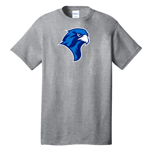  Extended Athletic Heather T Shirt - Albertus Magnus Falcon Head
