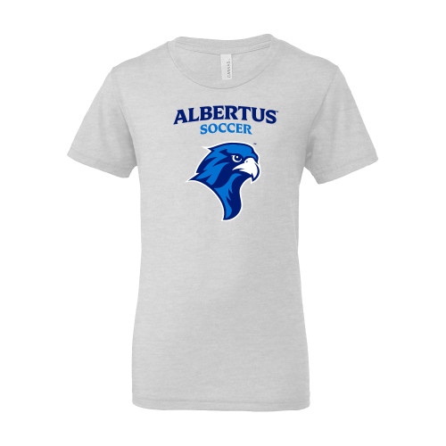  Bella + Canvas Youth Ash Grey Jersey T Shirt - Albertus Magnus Soccer
