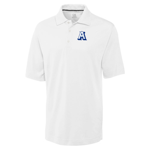  C&B White Advantage TriBlend Pique Polo - Albertus Magnus A