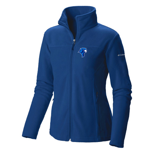  Columbia Womens Royal Full Zip Fleece Jacket - Albertus Magnus Falcon Head