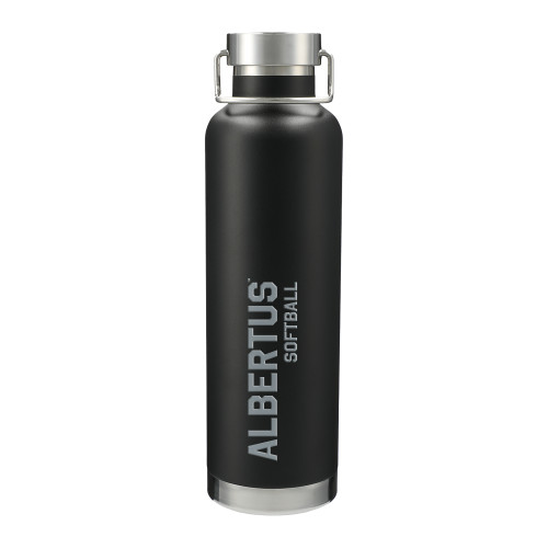  Thor Copper Vacuum Insulated Black Bottle 32oz - Albertus Magnus Softball Engraved