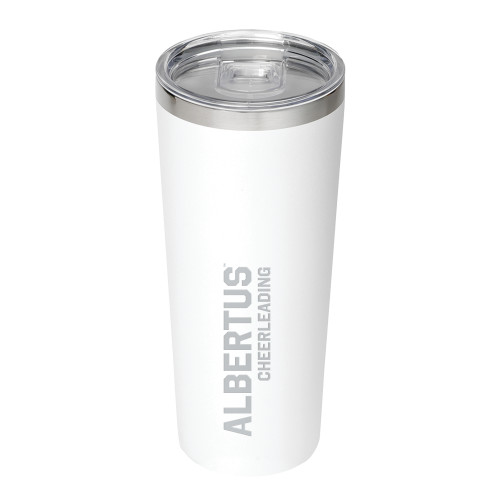  Thor Vacuum Insulated White Tumbler 22oz - Albertus Magnus Cheerleading Engraved