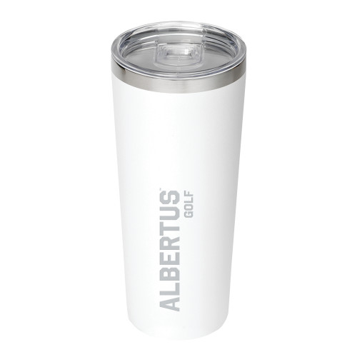  Thor Vacuum Insulated White Tumbler 22oz - Albertus Magnus Golf Engraved