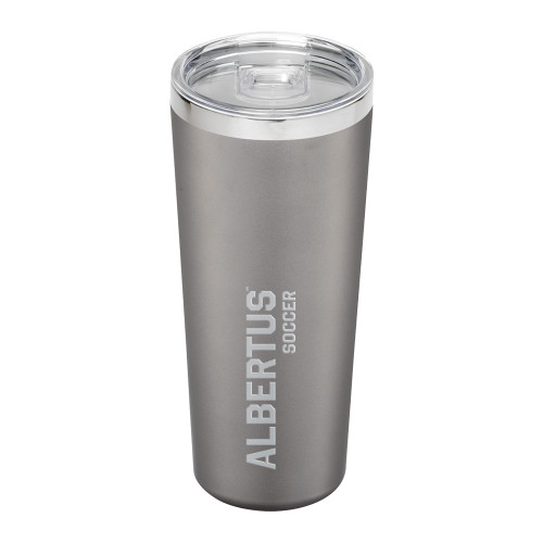  Thor Vacuum Insulated Grey Tumbler 22oz - Albertus Magnus Soccer Engraved