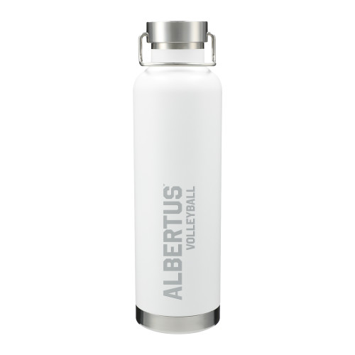 Thor Copper Vacuum Insulated White Bottle 32oz - Albertus Magnus Volleyball Engraved