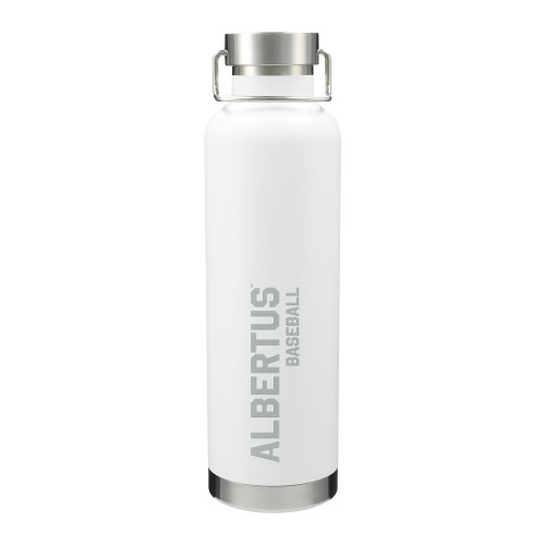  Thor Copper Vacuum Insulated White Bottle 32oz - Albertus Magnus Baseball Engraved