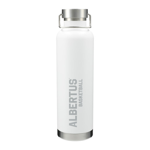  Thor Copper Vacuum Insulated White Bottle 32oz - Albertus Magnus Basketball Engraved