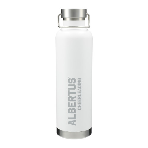  Thor Copper Vacuum Insulated White Bottle 32oz - Albertus Magnus Cheerleading Engraved