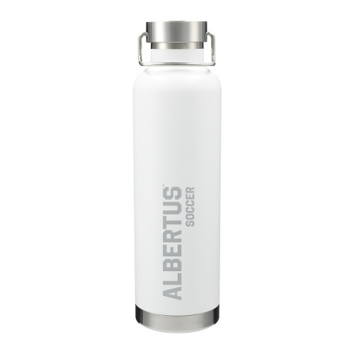  Thor Copper Vacuum Insulated White Bottle 32oz - Albertus Magnus Soccer Engraved