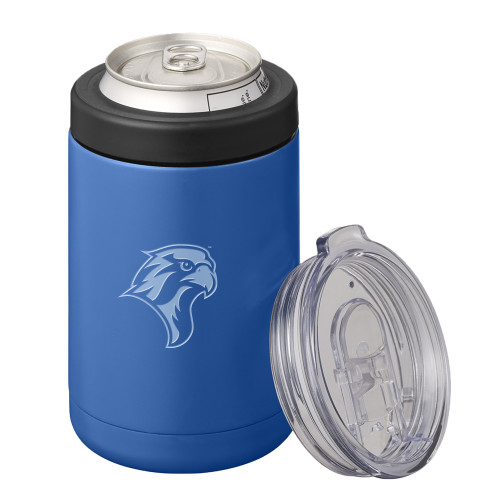  2 in 1 Royal Can Cooler Tumbler 12oz - Albertus Magnus Falcon Head Engraved