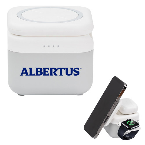  3 in 1 Mag Max Modularized Wireless Charger - Albertus Magnus Wordmark