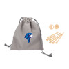 Thumbnail image for  Bamboo Golf Tee Set w/ Grey Recycled Pouch