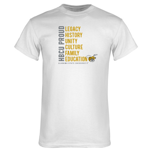  White T Shirt - HBCU Proud ASU