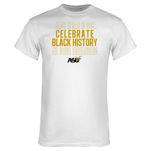  White T Shirt - Celebrate Black History ASU