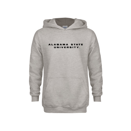  Youth Grey Fleece Hood - Alabama State University