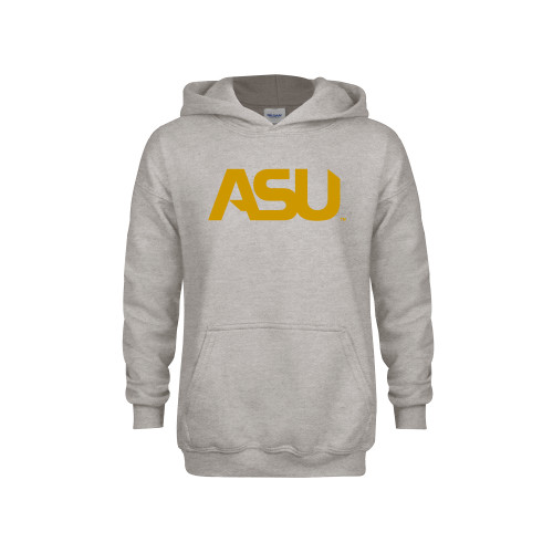  Youth Grey Fleece Hood - ASU