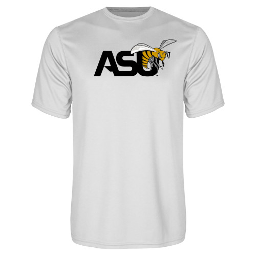  White Performance Tee - Official Logo