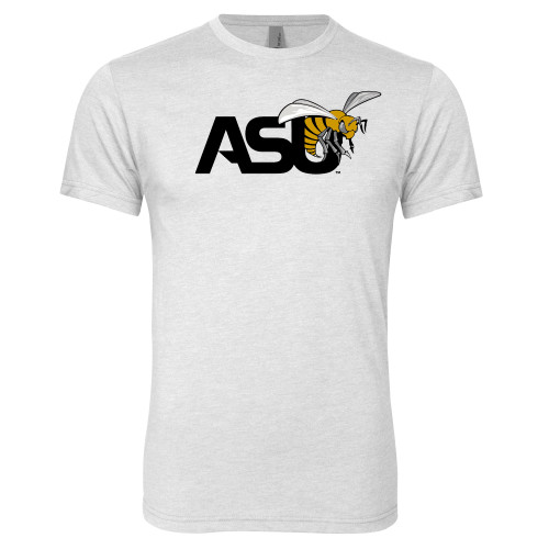  Next Level Heather White Triblend Tee - Official Logo
