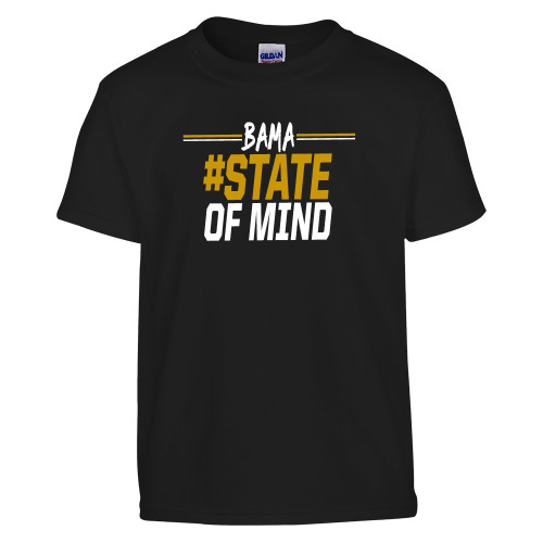  Youth Black T Shirt - Bama State of Mind
