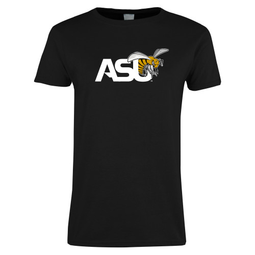  Womens Black Short Sleeve Tee - Official Logo
