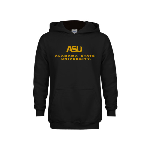  Youth Black Fleece Hoodie - ASU Alabama State University