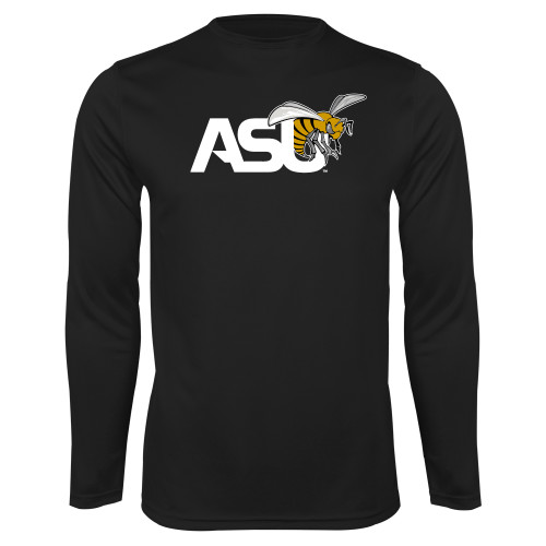  Black Performance Long Sleeve Shirt - Official Logo