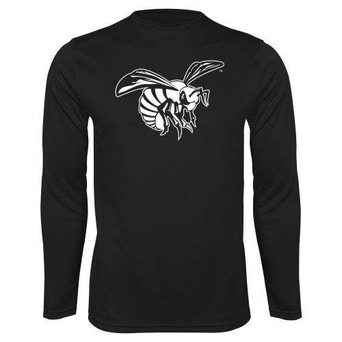  Black Performance Long Sleeve Shirt - Hornet