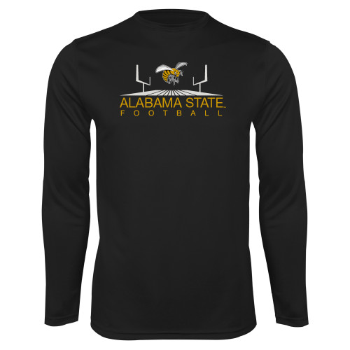  Black Performance Long Sleeve Shirt - Football Field