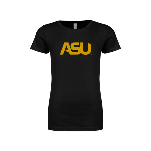  Next Level Girls Black Fashion Fit T Shirt - ASU