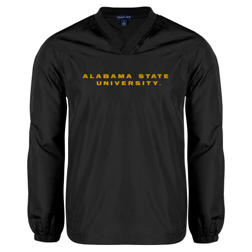  Black V Neck Raglan Windshirt - Alabama State University