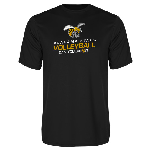 Alabama State Black Performance Tee