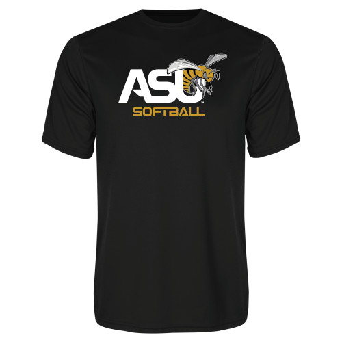  Black Performance Tee - Softball