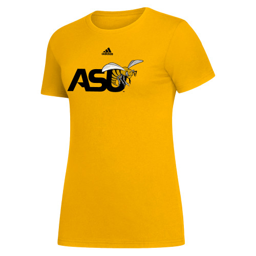  Adidas Womens Collegiate Gold Fresh Tee - Adidas ASU