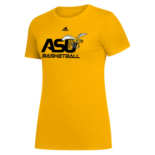  Adidas Womens Collegiate Gold Fresh Tee - Adidas ASU Basketball