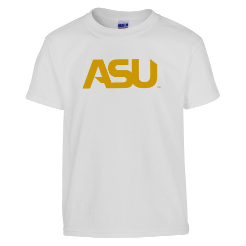  Youth White T Shirt - ASU