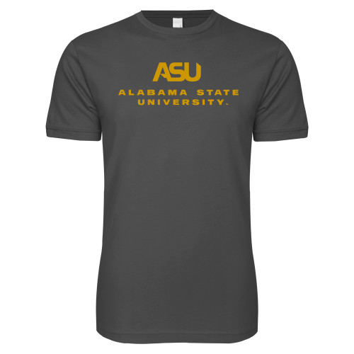  Next Level Charcoal SoftStyle T Shirt - ASU Alabama State University