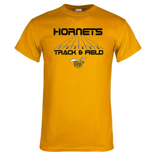  Gold T-Shirt - Track and Field Lanes