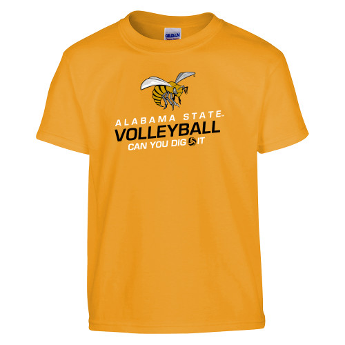  Youth Gold T-Shirt - Volleyball