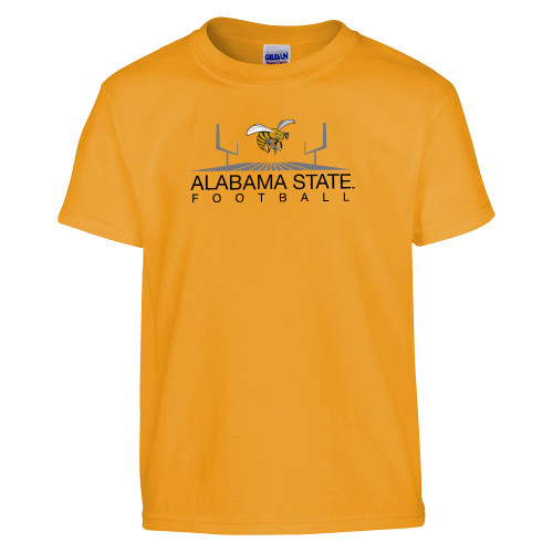  Youth Gold T-Shirt - Football Field