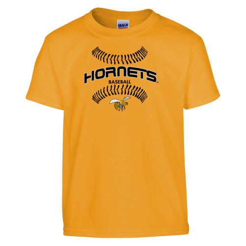  Youth Gold T-Shirt - Baseball Seams
